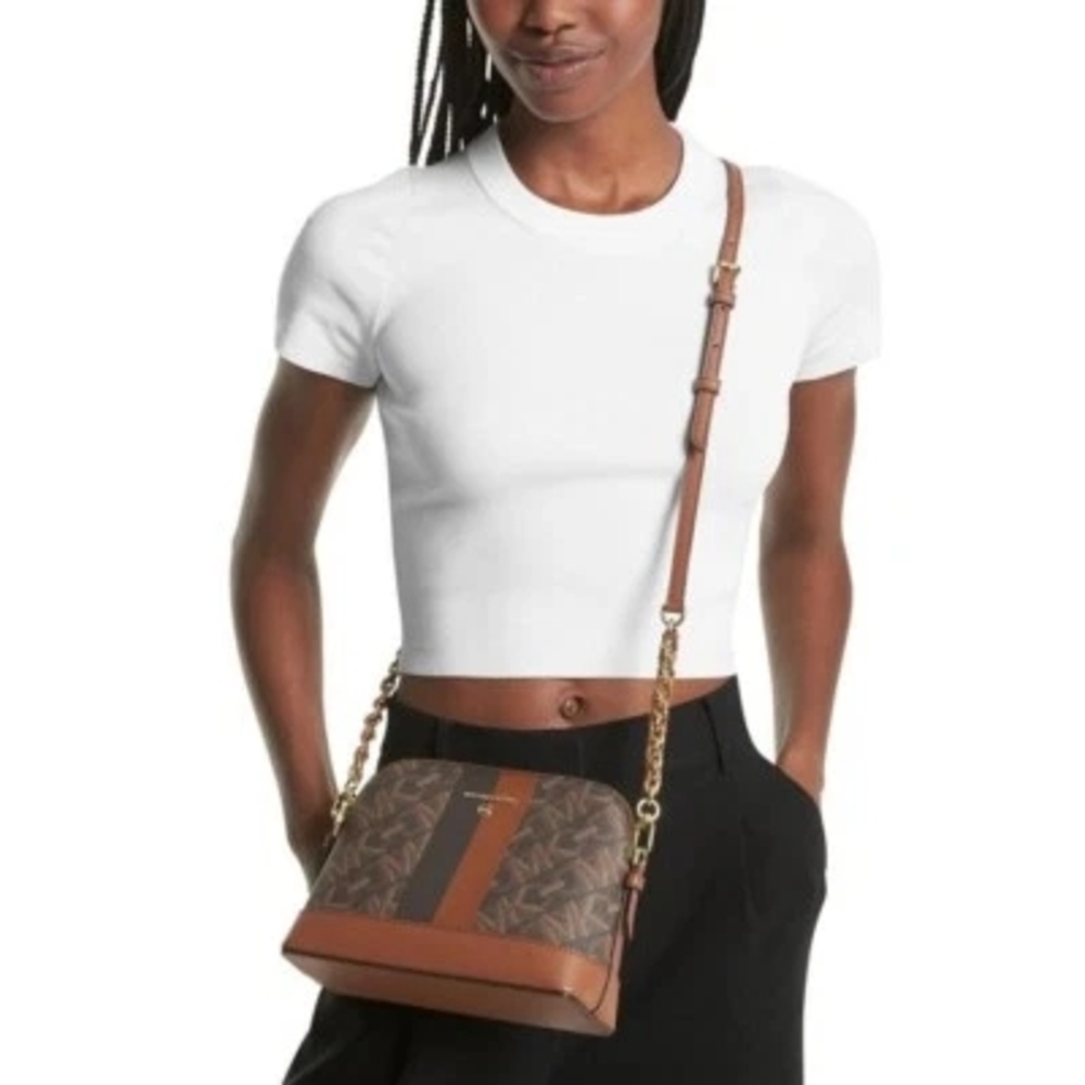 Michael Kors Crossbody Bag in Brown and Tan - Picture 5 of 5